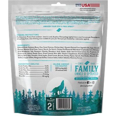 Jerky Bites - Premios para perros sin cereales, de pato deshuesado, vegetales y arándanos, bolsa de 20 oz