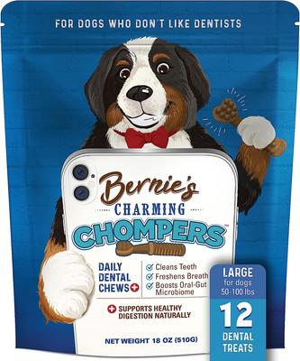 Golosinas dentales para perros pequeños Charming Chompers Daily Dental Chews, 30 unidades