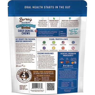 Golosinas dentales para perros grandes Charming Chompers Daily Dental Chews, 12 unidades