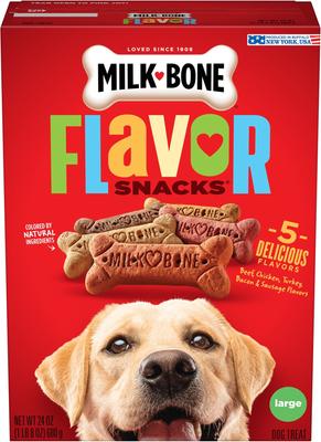 Flavor Snacks Large Biscuit Dog Treats, 60-oz box