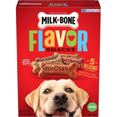 Flavor Snacks Large Biscuit Dog Treats, 60-oz box