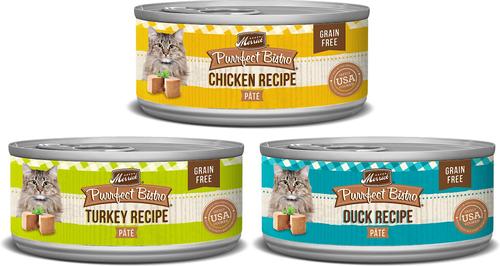 Purrfect Bistro Grain-Free Salmon Pate Canned Cat Food, 3-oz, case of 24