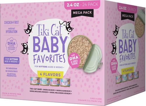 Baby Chicken & Salmon Recipe Grain-Free Wet Kitten Food, 2.4-oz can, case of 12
