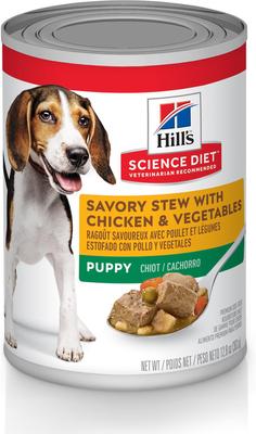 Puppy Chicken & Rice Stew Recipe Wet Dog Food, 12.5-oz can, case of 12