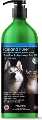 Unscented Pharmaceutical Grade Sardine & Anchovy Oil Liquid Dog & Cat Supplement, 33-fl oz bottle