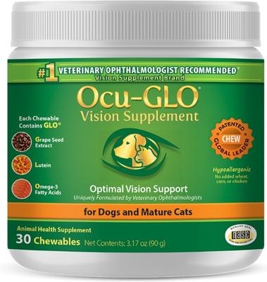 Ocu-GLO Optimal Vision Support Soft Chew Dog & Cat Supplement, 60 count