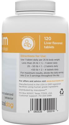 maxxicalm Calming Aid for Dogs, 120 tablets