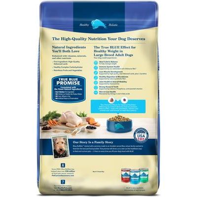 Alimento seco para perros adultos con control de peso, fórmula Life Protection, peso saludable, razas grandes, receta de pollo y arroz integral, bolsa de 30 lb
