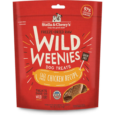 Chicken Wild Weenies Freeze-Dried Raw Dog Treats. 90 g.