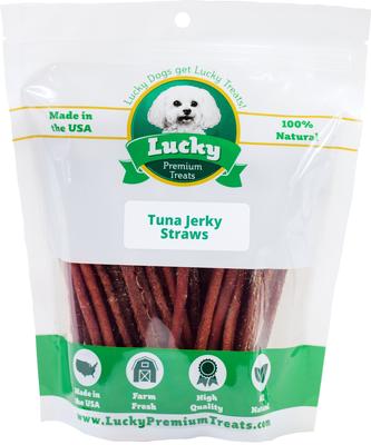 Tuna Jerky Straws Dog & Cat Treats, 7-oz jar