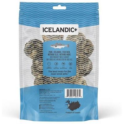 Rollitos de piel de bacalao, premio de pescado para perros, bolsa de 3.0 oz