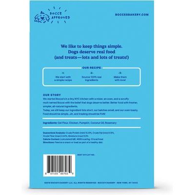 Premios para perros con pollo sin trigo horneados al horno, caja de 14 oz