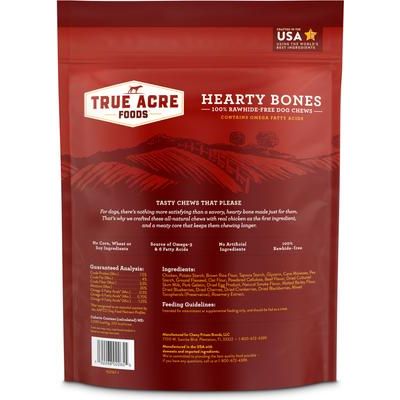 Golosinas Hearty Bones con sabor a carne, bolsa de 16 oz