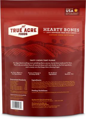 Golosinas Hearty Bones con sabor a mantequilla de maní, bolsa de 16 oz