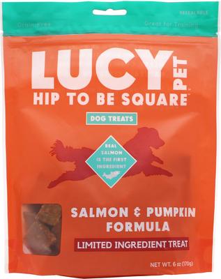 Hip To Be Square Duck & Pumpkin Formula Grain-Free Dog Treats, 6-oz bag
