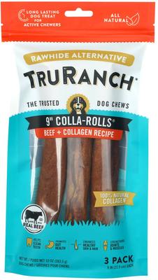 9-in Collagen Roll Long Lasting Chicken Flavored Hard Chew Dog Treats, 3 count