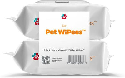 Pet WiPees Natural Scent Cat & Dog Ear Wipes, 200 count