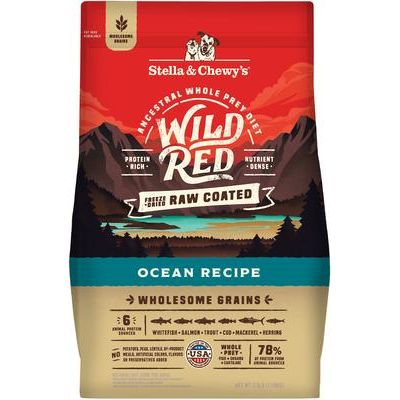 Stella & Chewy's, Wild Red Raw Coated Kibble Grain-Free para perros, varios sabores, 1.59 / 9.53 kg