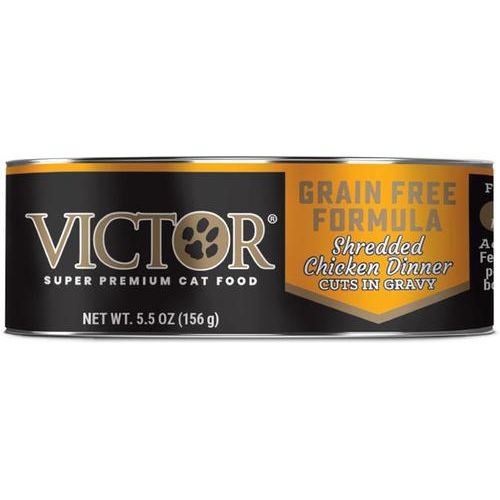 Grain-Free Shredded Chicken Dinner Cuts Wet Cat Food or Topper, 5.5-oz, case of 24