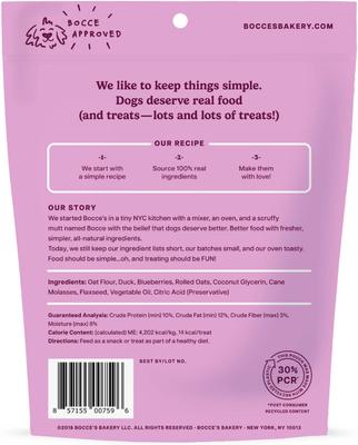 Quack Quack Quack Duck & Blueberry Recipe Soft & Chewy Dog Treats, 6-oz bag