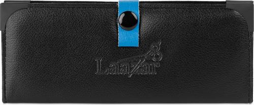 Curved Dog Grooming Shears with Finger Rest & Case, 7.5-in, Blue