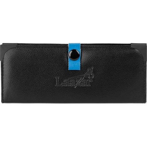 Curved Dog Grooming Shears with Finger Rest & Case, 7.5-in, Blue