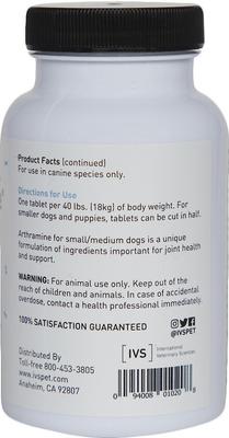 Arthramine Healthy Joints & Bones Glucosamine Dog Supplement, Small/Medium, 120 count
