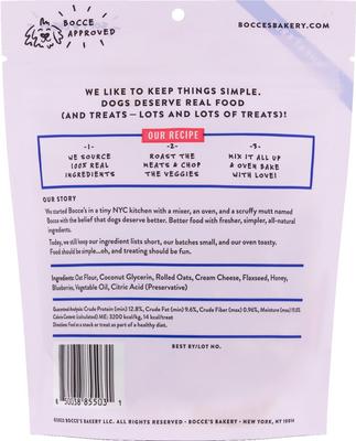 Bundle: Variety Pack - Bocce's Bakery Campfire S'mores Peanut Butter, Carob & Vanilla Recipe Dog Treats, PB-Banana Chip & Berries & Cream Flavors