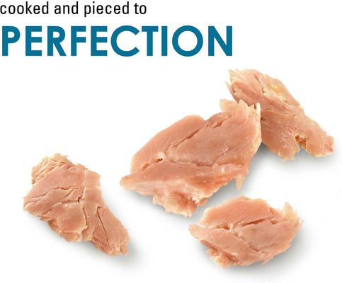 Bundle: Fancy Feast Chunky Chicken Feast Canned Cat Food, 3-oz, case of 24 + Purely Natural Hand-Flaked Tuna Cat Treats, 1.06-oz pouch