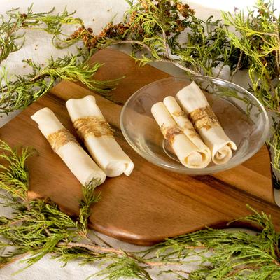 Twistedz 4-inch Beefhide Rolls Beef Flavored Wrap Dog Hard Chews, 4 count