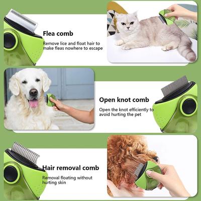 Deshedding + Dematter + Pin Brush 3 in 1 Grooming Brush Tool for Small Dogs & Cats