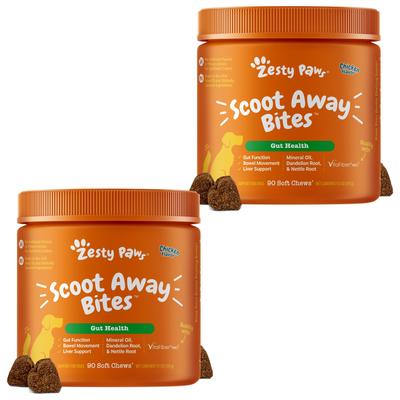 Scoot Away Bites Out Health, Suplemento digestivo, sabor Pollo, Perros. 90 chews