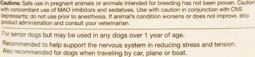 Senior Wellness Quiet Moments Calming Aid Chamomile, Passion Flower & L-Tryptphan Plus Melatonin Dog Supplement, 65 count