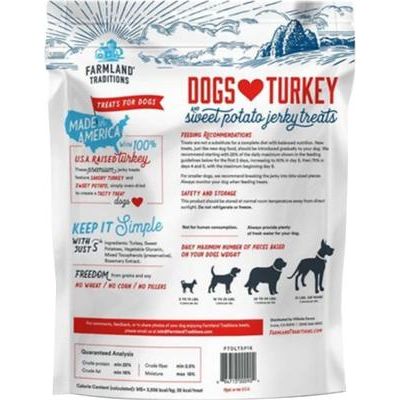 Premios para perros USA Dogs Love Turkey & Sweet Potato, sin cereales, en bolsa de 3 lb