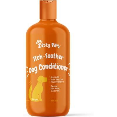 Acondicionador para perros Itch Soother con avena y aloe vera, para humectar la piel y dar brillo al pelaje, botella de 16 onzas líquidas, paquete de 2