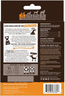 No-Hide Stix - Palitos masticables de larga duración para perros y gatos, alternativa natural al cuero crudo, receta de pollo, 20 unidades