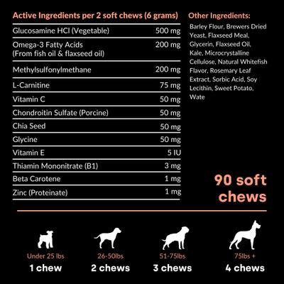 Joint & Recovery Trout Flavored Chews Joint & Muscle Supplement for Dogs, 90 count