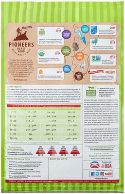 Organic Grain-Free Chicken & Liver Recipe Dry Dog Food, 20-lb bag