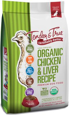 Organic Grain-Free Chicken & Liver Recipe Dry Dog Food, 20-lb bag