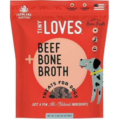 Tiny Loves Beef with Bone Broth Flavored Jerky Dog Treats, 12-oz pouch, 1 count