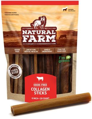 Beef Collagen Sticks Dog Treats, 6-in, 15 count