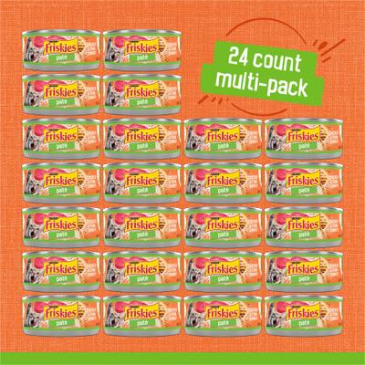 Comida enlatada para gatos Classic Pate Chicken & Tuna Dinner, 5.5 oz, caja de 24