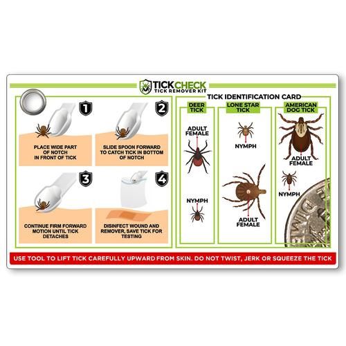 Remover Spoon with Tick ID Card, 3-pack