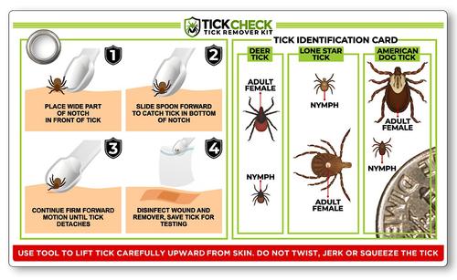 Remover Spoon with Tick ID Card, 3-pack