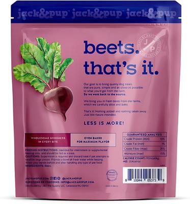Just Beets Natural Dog Chew Treats, 8-oz bag