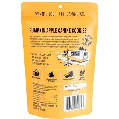 Pumpkin Canine Cookies Crunchy Dog Treats, 4-oz bag