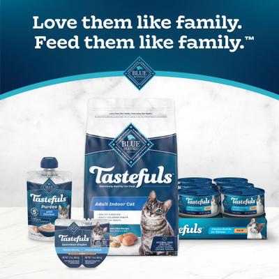 Tastefuls Spoonless Singles Chicken & Turkey Entree Variety Pack Adult Pate Wet Cat Food, 2.6-oz twin pack, case of 12