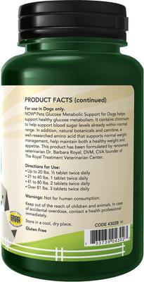 Glucose Metabolic Support Dog Supplement, 90 count