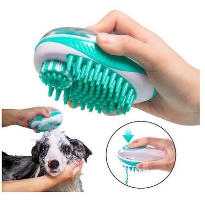 Swasher Shampoo Dispensing Massage & Bathing Dog & Cat Brush