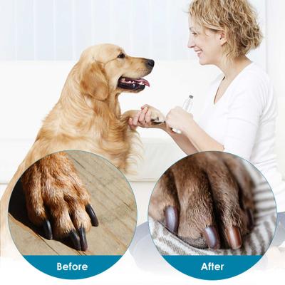 LED Light Electric Dog & Cat Nail Grinder, White